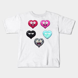 Types Of Hearts Kids T-Shirt